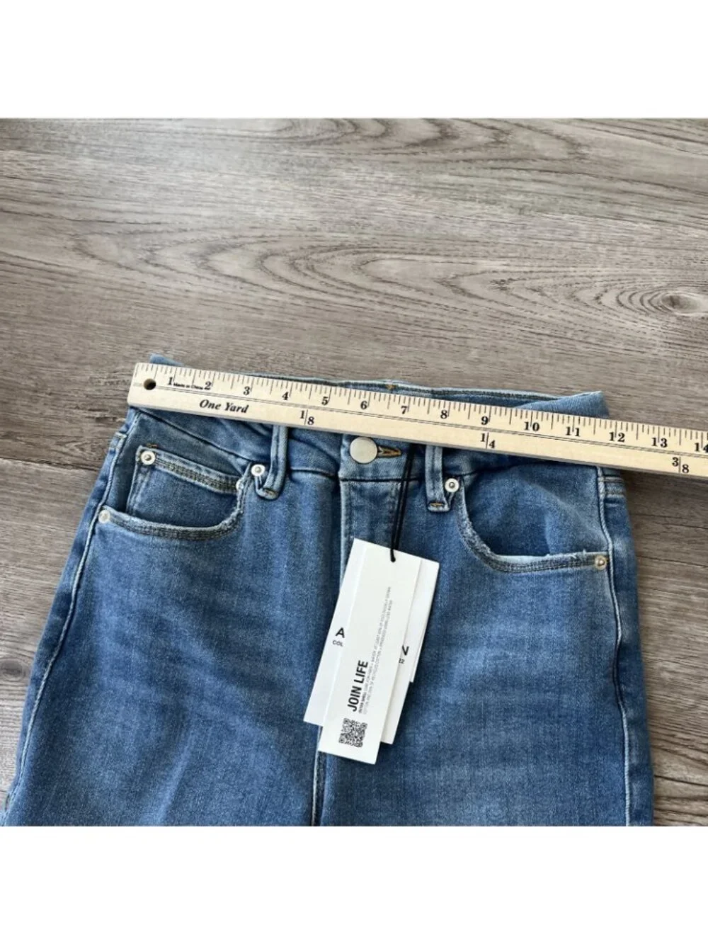 Good‎ American x Zara Classic Bootcut Jeans Womens 2 Leg Slit Full Length New
